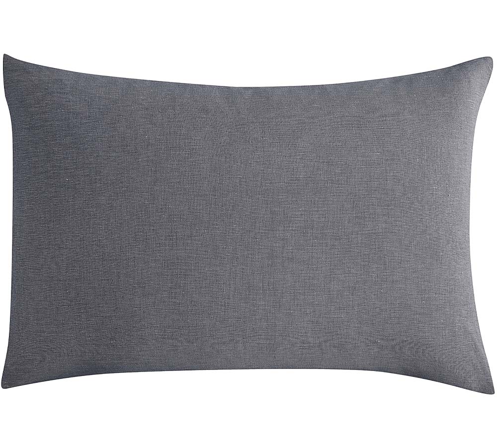 Lazy Linen Charcoal Pillowcase Pair